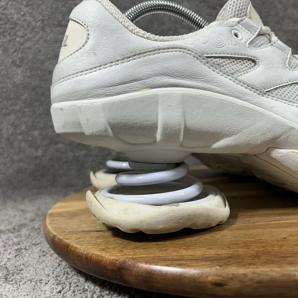 Z-Coil Freedom Classic Mens Sz 10 White Coil Spring Heel Therapeutic Shoes Used